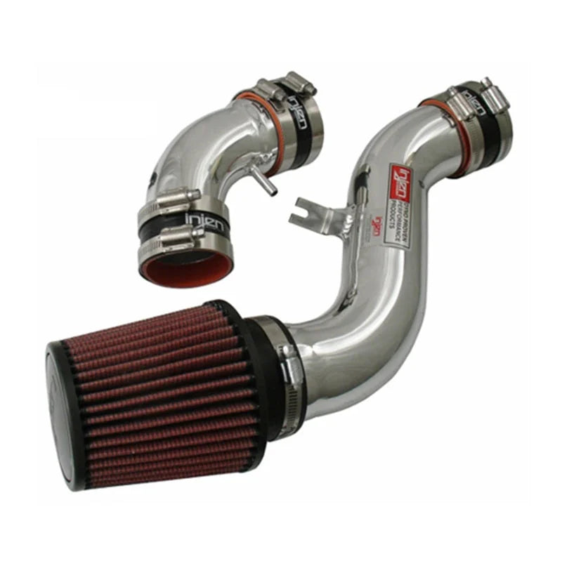 Injen 03-04 Tiburon V6 Polished Short Ram Intake - Side View