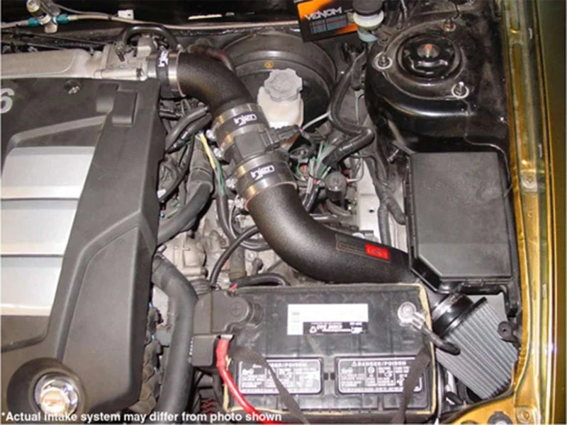 Injen 03-04 Tiburon V6 Polished Short Ram Intake - Detail View