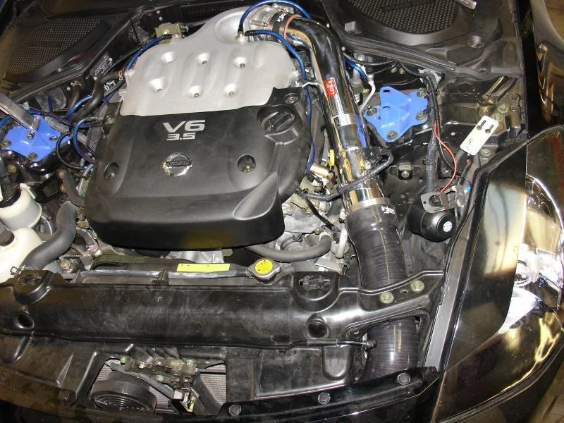 Injen 03-06 350Z 3.5L V6 Polished Cold Air Intake - Side View