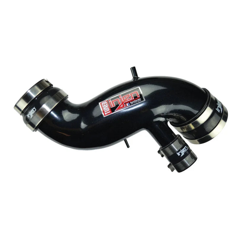Injen 03-06 Evo 8/9/MR Cast Aluminum Intake System w/ Full Intercooler Piping Black Short Ram Intake - Installation View