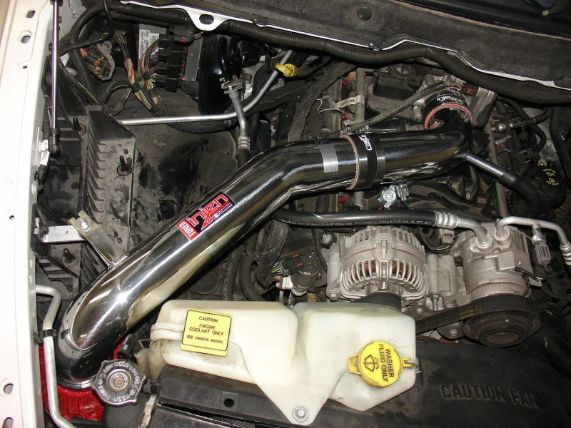 Injen 03-08 Dodge Ram 5.7L V8 Hemil Polished Power-Flow Air Intake System - Side View