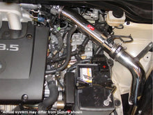 Load image into Gallery viewer, Injen 03-08 Murano 3.5L V6 only Wrinkle Black Power-Flow Air Intake System - Installation View