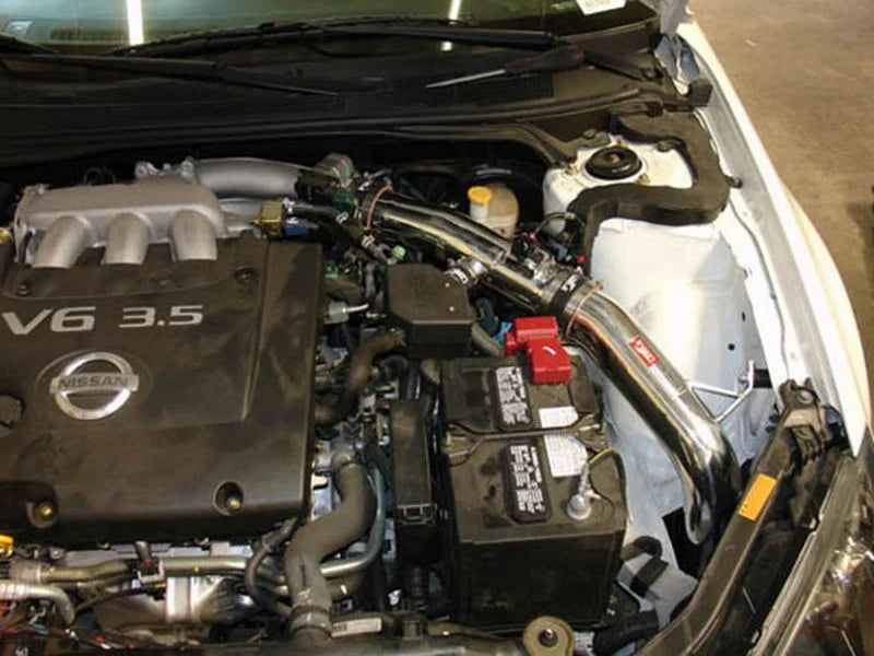 Injen 04-07 Maxima V6 3.5L Polished Cold Air Intake - Back View