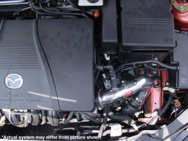 Injen 04-09 Mazda 3 2.0L 2.3L 4 Cyl. Polished Cold Air Intake - Installation View