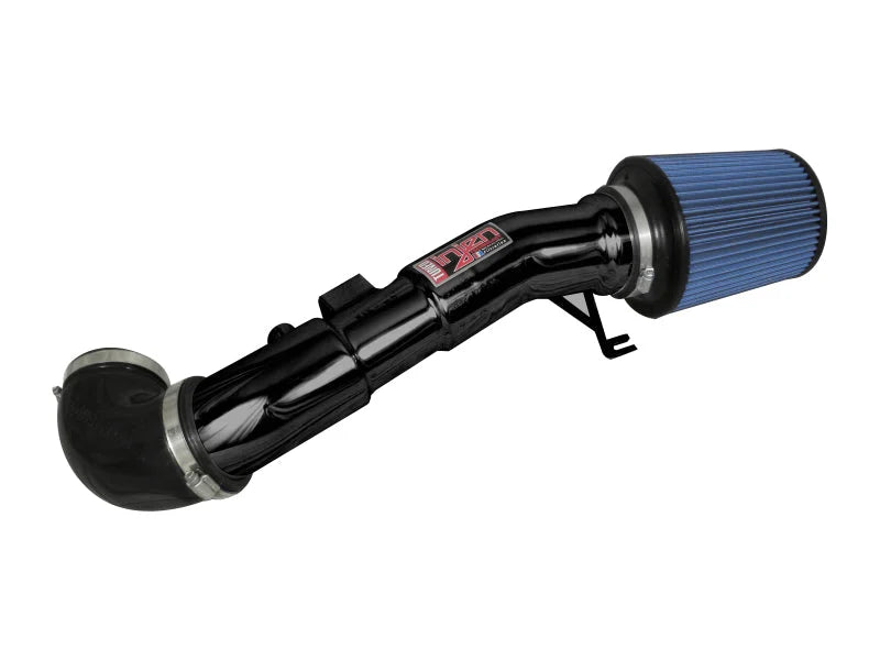 Injen 04-12 Nissan Titan 5.7L V8 Wrinkle Black Short Ram Intake System w/ MR Tech - Side View