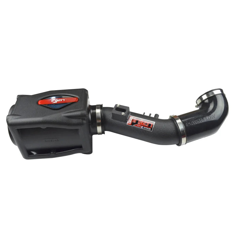 Injen 05-06 Tundra / Sequoia 4.7L V8 w/ Power Box Wrinkle Black Power-Flow Air Intake System - Side View