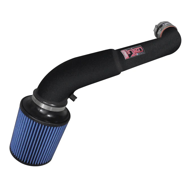 Injen 05-07 Jeep Grand Cherokee WK 4.7L V8 Wrinkle Black Tuned Air Intake w/ MR Tech - Side View