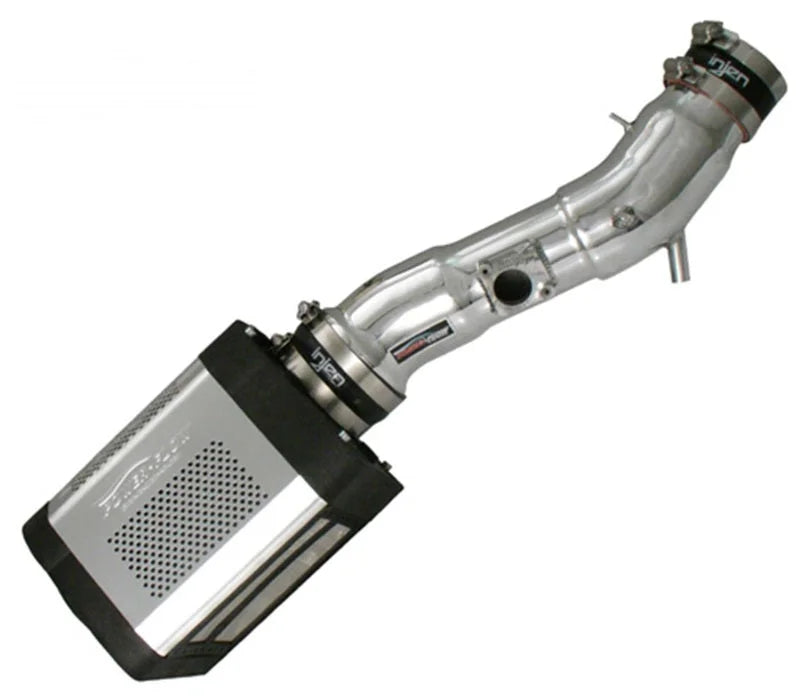 Injen 05-09 Tacoma X-Runner 4.0L V6 w/ Power Box Polished Power-Flow Air Intake System - Side View