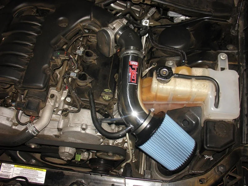 Injen 05-10 Chrysler 300C / 04-08 Dodge Magnum Wrinkle Black Power-Flow Short Ram Air Intake - Installation View