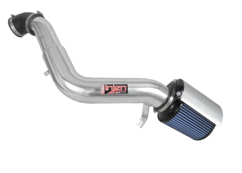 Injen 05-10 Grand Cherokee WK Polished Power-Flow Intake Sys w/ MR Tech & Web Nano Fiber Dry Filter - Side View