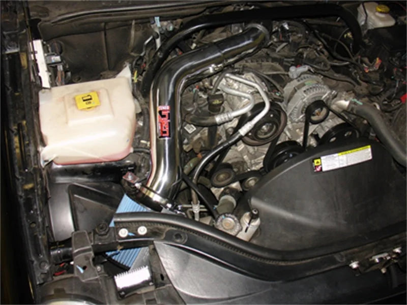 Injen 05-10 Grand Cherokee WK Polished Power-Flow Intake Sys w/ MR Tech & Web Nano Fiber Dry Filter - Detail View