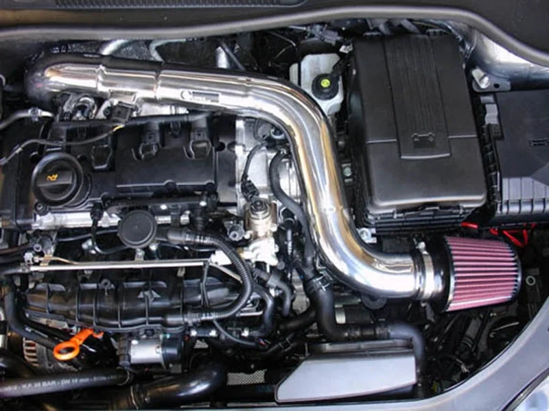 Injen 06-08 Golf GTi (Before May of 08) / Jetta Gti / A3 2.0T 6 Spd Polished Cold Air Intake - Detail View