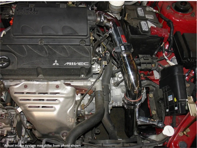 Injen 06-09 Eclipse 2.4L 4 Cyl. (Manual) Polished Cold Air Intake - Side View