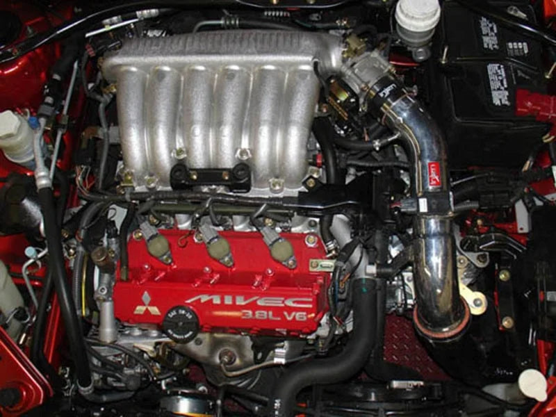 Injen 06-09 Eclipse 3.8L V6 Black Cold Air Intake - Installation View