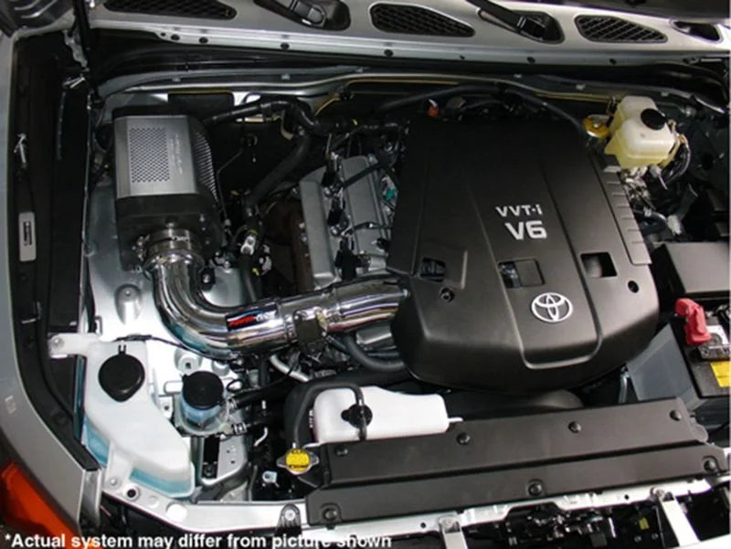 Injen 06-09 FJ 4.0L V6 w/ Power Box Wrinkle Black Power-Flow Air Intake System - Installation View