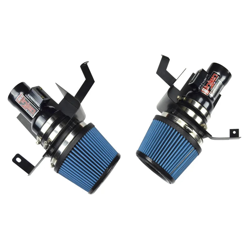 Injen 07-08 350Z 3.5L V6  Air Fusion and Air Horns Black Short Ram Intake - Side View