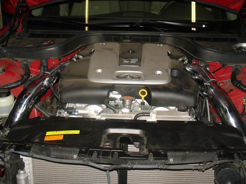 Injen 07-08 G35 4Dr 3.5L/08-13 G37 2Dr 3.7L excl IPL/09-13 G37 4Dr 3.7L V6 Black Cold Air Intake - Side View