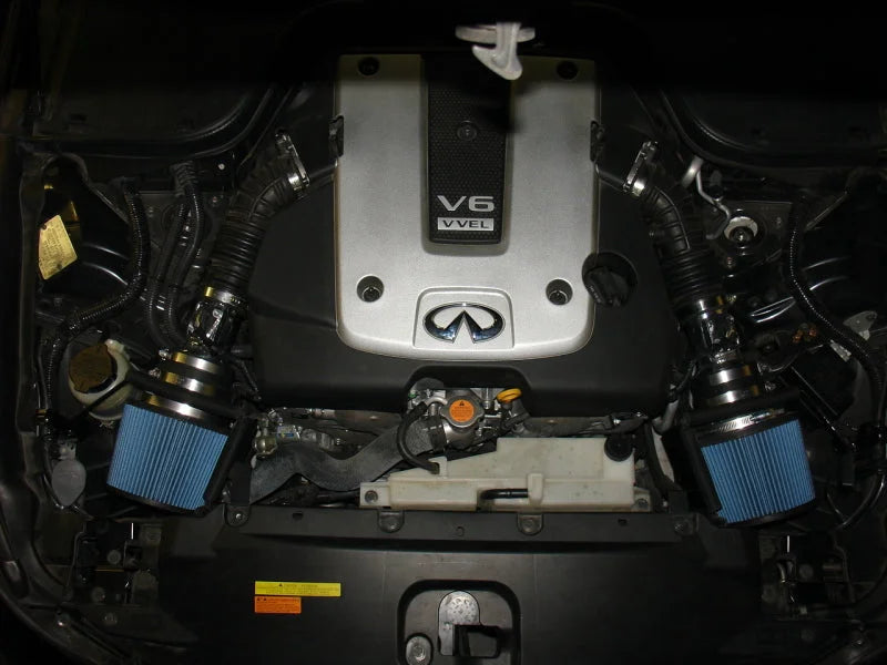 Injen 07-08 G35 4Dr 3.5L/08-13 G37/G37 IPL 2Dr 3.7L/09-13 G37 4Dr 3.7L V6 Black Short Ram Intake - Detail View