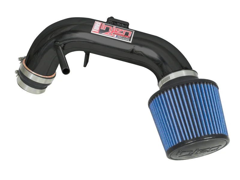 Injen 07-09 Toyota Camry 2.4L 4Cyl Black Tuned Air Intake w/ Air Fusion/Air Horns/Web Nano Filter - Side View