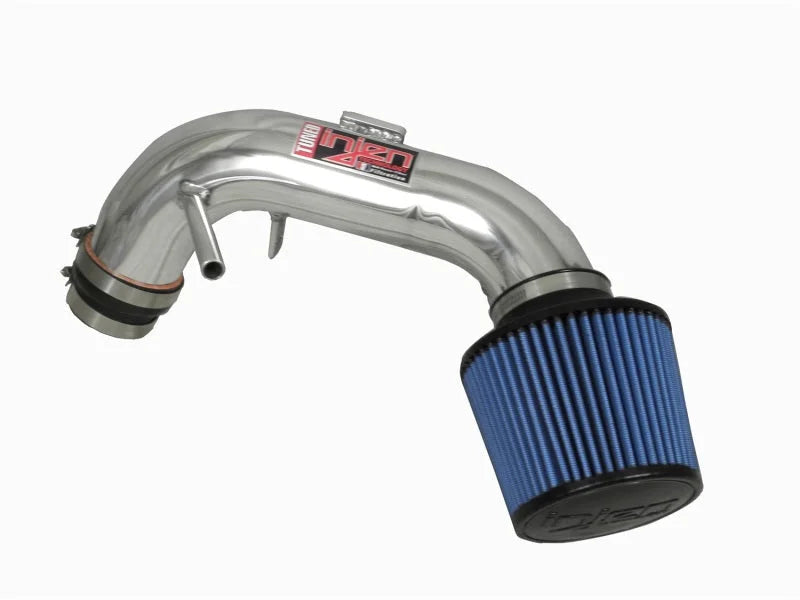 Injen 07-09 Toyota Camry 2.4L 4Cyl Polished Tuned Air Intake w/ Air Fusion/Air Horns/Web Nano Filter - Side View