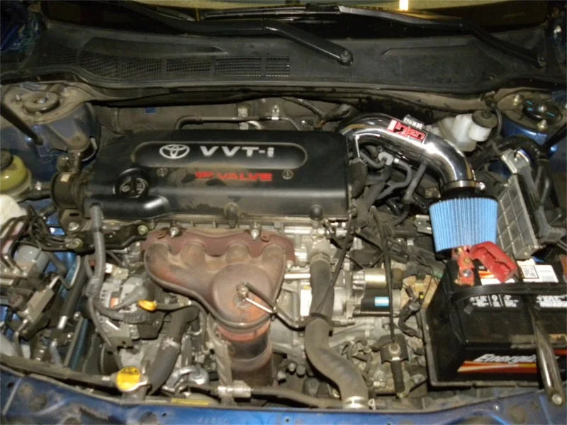 Injen 07-09 Toyota Camry 2.4L 4Cyl Polished Tuned Air Intake w/ Air Fusion/Air Horns/Web Nano Filter - Installation View