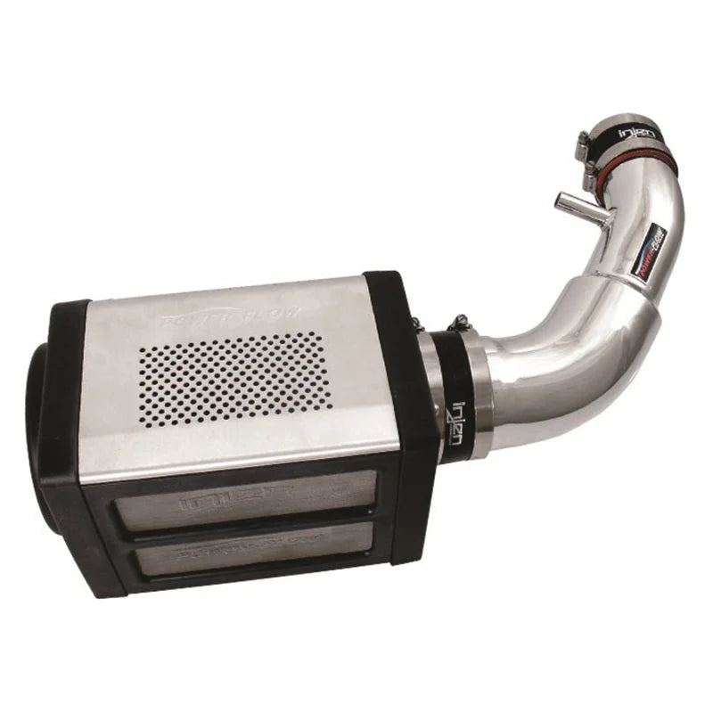 Injen 07-09 Wrangler 3.8L V6 w/ Box Polished Power-Flow Air Intake System - Side View