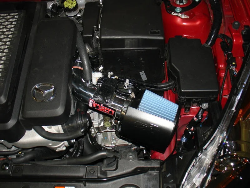 Injen 07-10 MazdaSpeed 3 2.3L 4cyl Turbo Black Short Ram Intake - Detail View