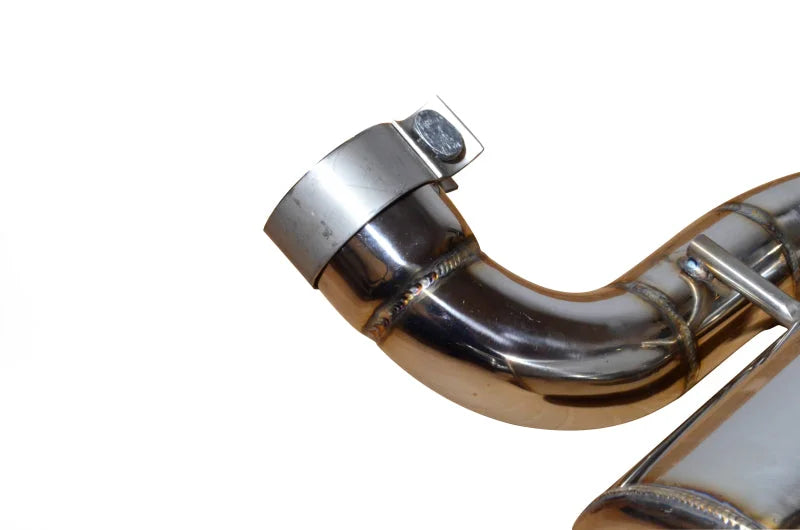 Injen 07-17 Jeep Wrangler JK 3.6L/3.8L 63mm Polished Axle-back Exhaust - Back View