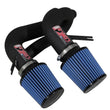 Load image into Gallery viewer, Injen 08-09 535i E60 3.0L L6 Twin intake &amp; AMSOIL Filters Wrinkle Black Short Ram Intake - Side View