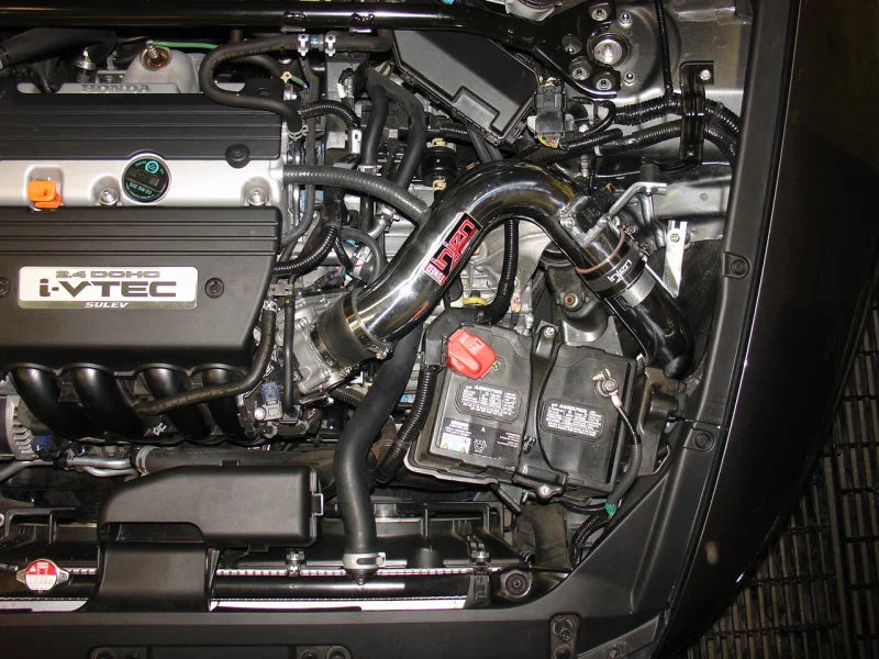 Injen 08-09 Accord Coupe 2.4L 190hp 4cyl. Black Cold Air Intake - Detail View