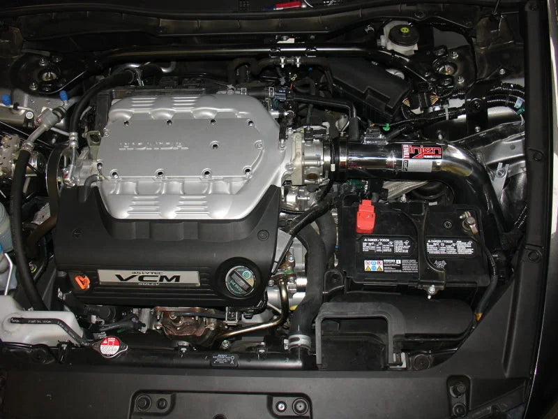 Injen 08-09 Accord Coupe 3.5L V6 Black Cold Air Intake - Detail View