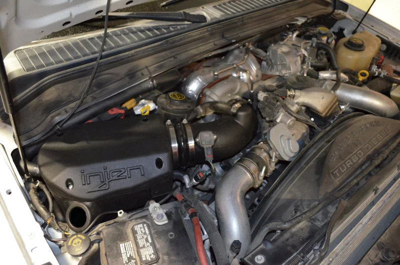 Injen 08-10 Ford F-250/F-350 6.4L Powerstroke Evolution Intake - Side View