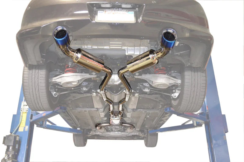 Injen 08-13 Infiniti G37/G37 IPL Coupe 3.7L 76mm Stainless Steel Exhaust w/ Titanium Tips - Detail View