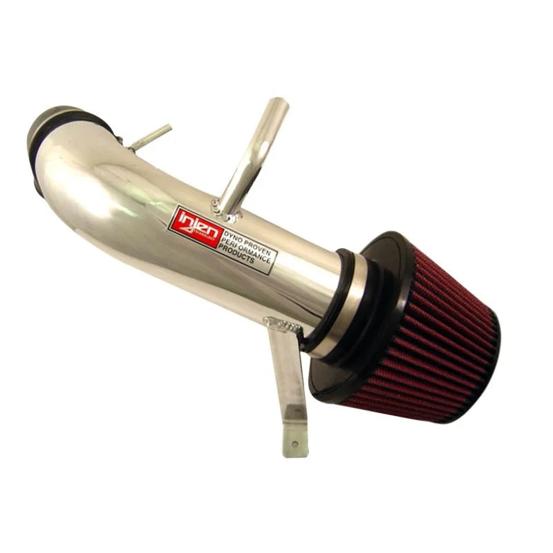 Injen 08-13 Subaru WRX/STi 2.5L (t) Wrinkle Red Cold Air Intake - Side View