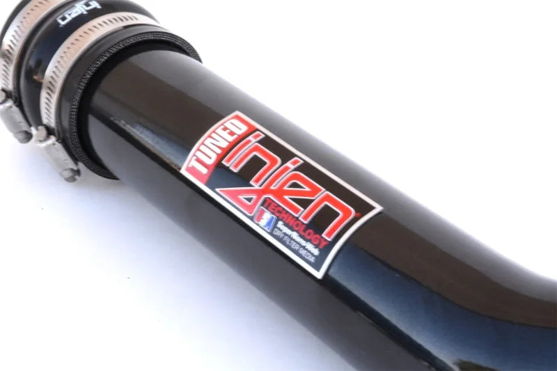 Injen 08-15 Mitsubishi Lancer Evolution X L4 2.0L Turbo Polished SES Intercooler Pipes - Installation View