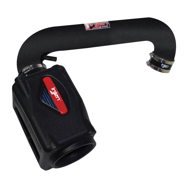 Injen 09-10 Dodge Ram Truck 5.7L-V8 HEMI Power Flow w/ Box Wrinkle Black Power-Flow Air Intake Syste - Side View