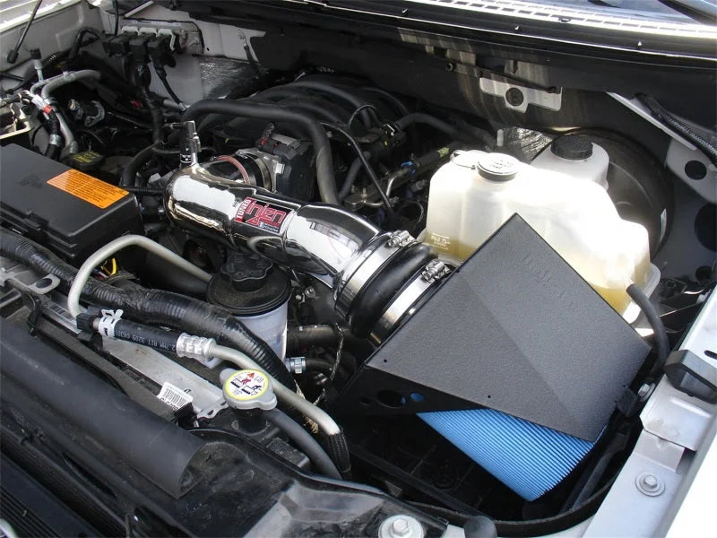 Injen 09-10 Ford F-150 3 valve V8 4.6L Polished Power-Flow Air Intake System - Detail View