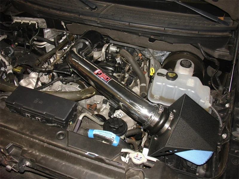 Injen 09-10 Ford F-150 V8 5.4L Polished Power-Flow Air Intake System - Back View
