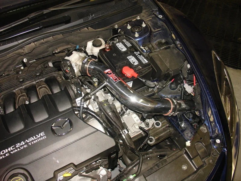 Injen 09-10 Mazda 6 3.7L V6 Black Tuned Cold Air Intake w/ MR Tech and Web Nano-Fiber Dry Filter - Detail View
