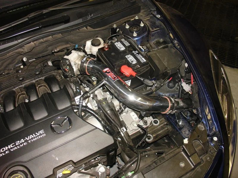 Injen 09-10 Mazda 6 3.7L V6 Polished Cold Air Intake w/ MR Technology and Web Nano-Fiber Dry Filter - Detail View