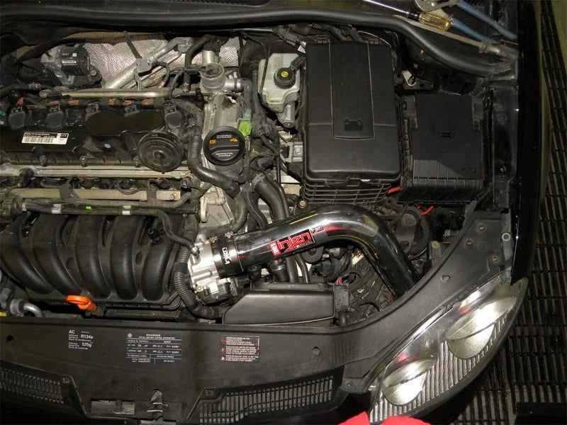 Injen 09-10 VW Golf 2.5L Polished Cold Air Intake w/ MR Tech/Air Fusion/Nano-Fiber Filter (NO MAF) - Back View