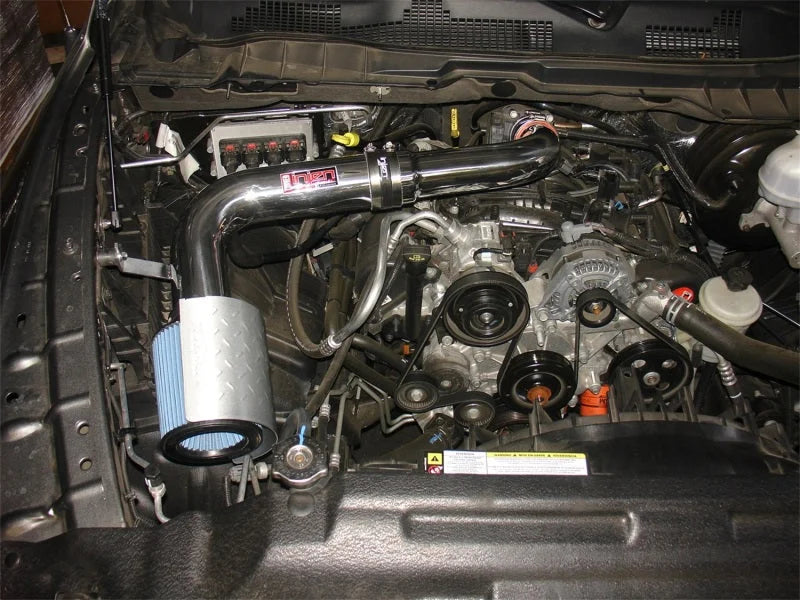 Injen 09-11 Dodge Ram 3.7L V6 Polished Tuned Air Intake System w/ MR Tech/Web Nano-Fiber Dry Filter - Detail View