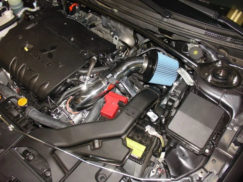 Injen 09-11 Mitsubishi Lancer GTS 2.4L 4 cyl Black Tuned Air Intake - Side View