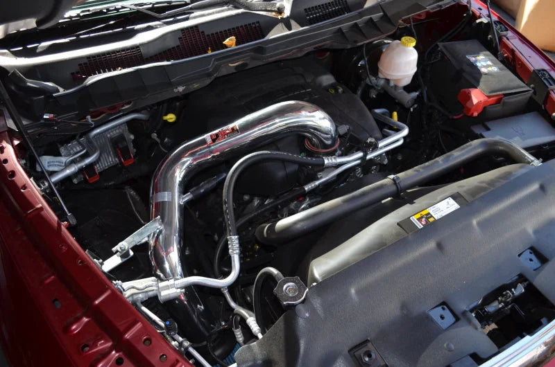 Injen 09-12 Dodge Ram 1500 5.7L V8 Hemi Wrinkle Black Power-Flow Air Intake System w/ MR Tech - Detail View