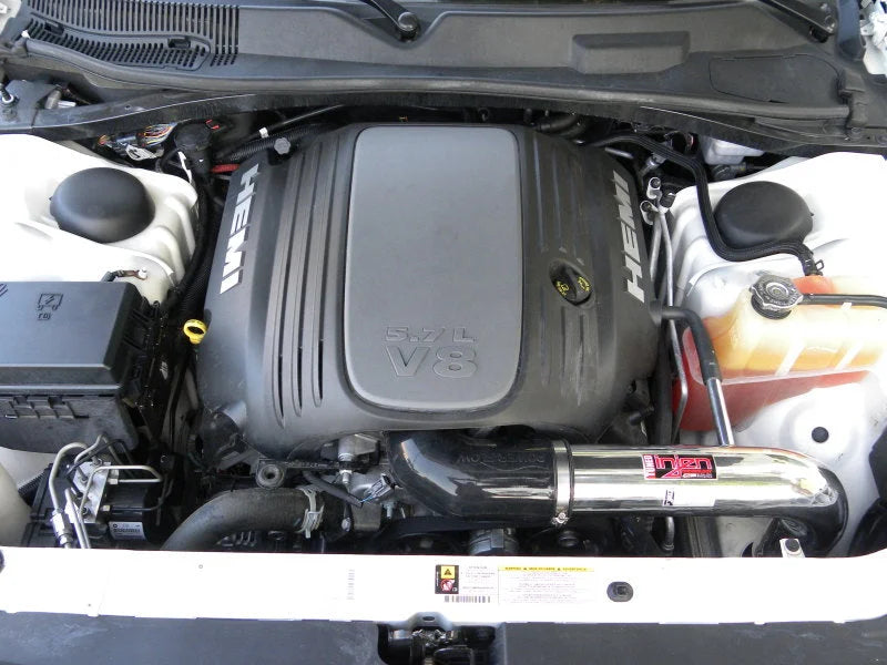 Injen 09-14 Dodge Challenger Hemi 5.7L V8 SRT-8 6.1L 5.7L V8 Wrinkle Black Power-Flow - Additional View 5