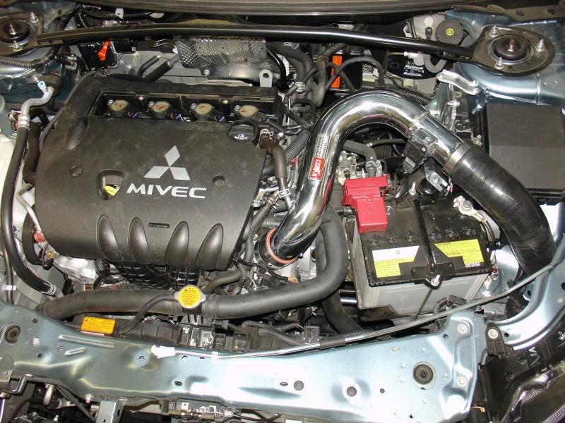 Injen 09-17 Mitsubishi Lancer GTS 2.4L 4 Cyl. Polished Cold Air Intake (Automatic) - Detail View