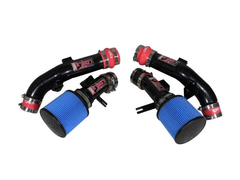 Injen 10-12 Nissan R35 GTR V6 3.8L Twin Turbo Black Short Ram Intake - Side View