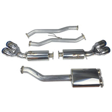 Load image into Gallery viewer, Injen 10-13 Hyundai Genesis Coupe 2.0L(t) 4cyl SS Exhaust w/ 76mm Y-Pipe Resonator/Molded SS Flanges - Side View