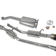 Load image into Gallery viewer, Injen 10-13 Hyundai Genesis Coupe 2.0L(t) 4cyl SS Exhaust w/ 76mm Y-Pipe Resonator/Molded SS Flanges - Back View