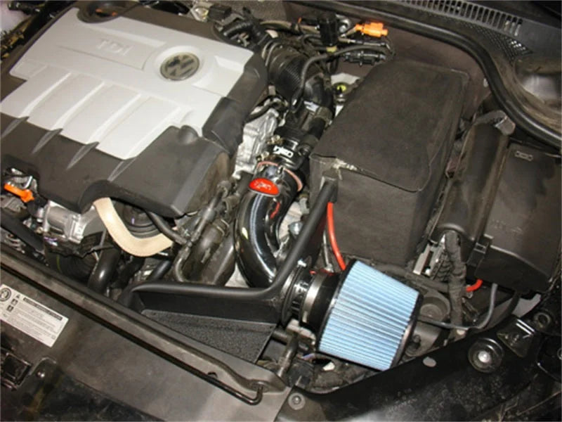 Injen 10-14 VW Golf 2.0L Turbo Diesel Black Tuned Air Intake w/ MR Tech & Super Filter - Detail View